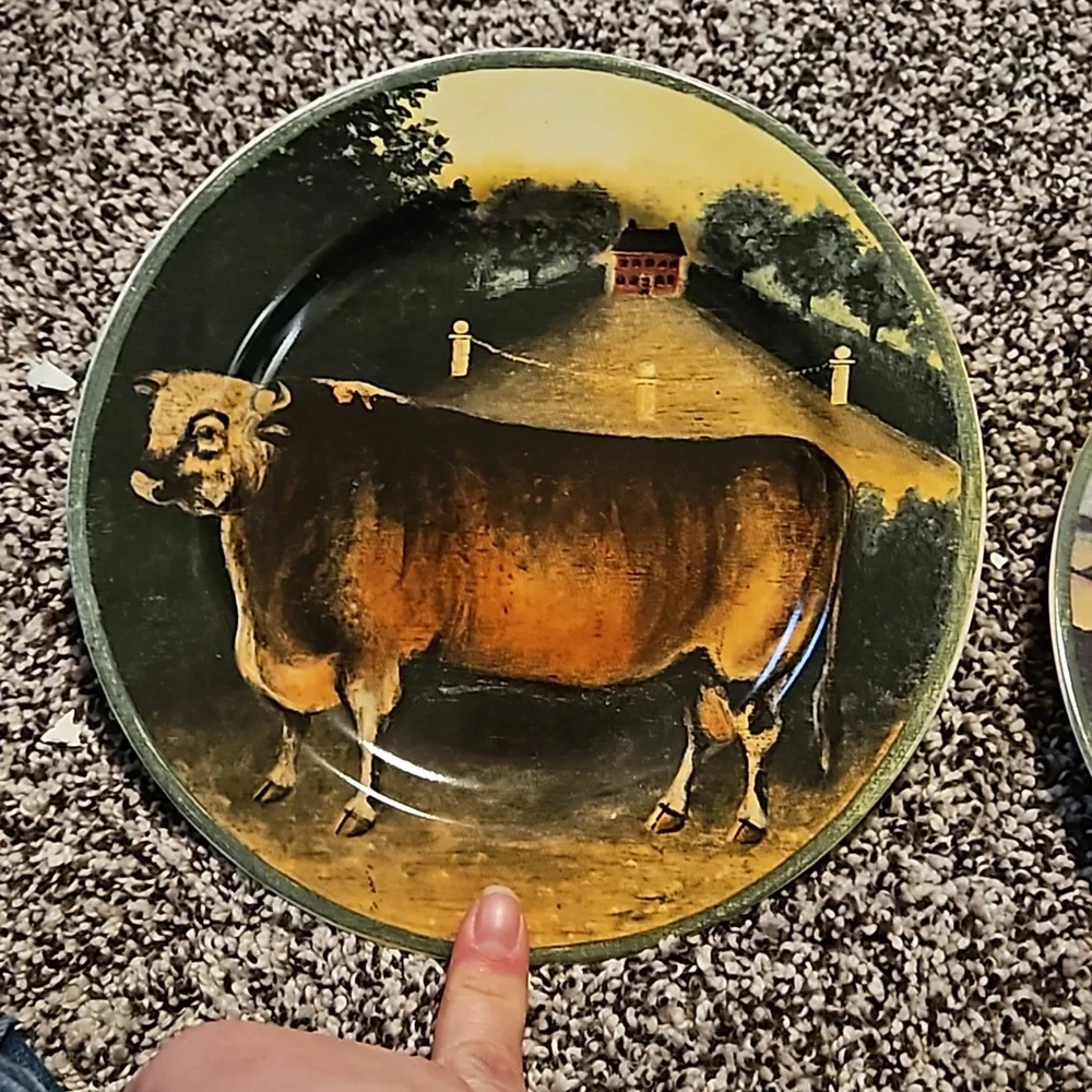 Block by Gear County Farm plates. Set of 2 salad plates. 8 inches. - Picture 2 of 6